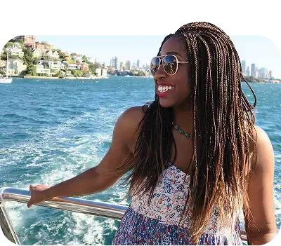 girl on boat