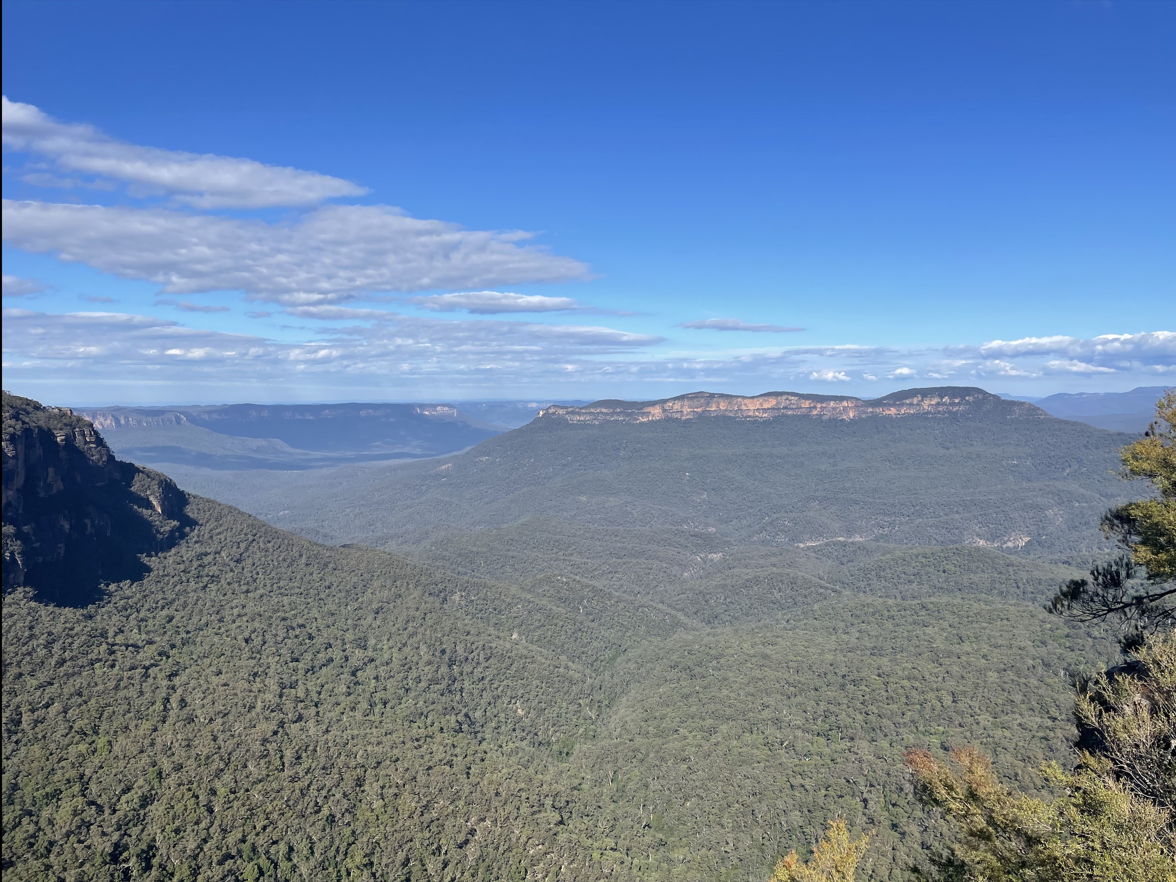 A view of Blue Mountains in Australia