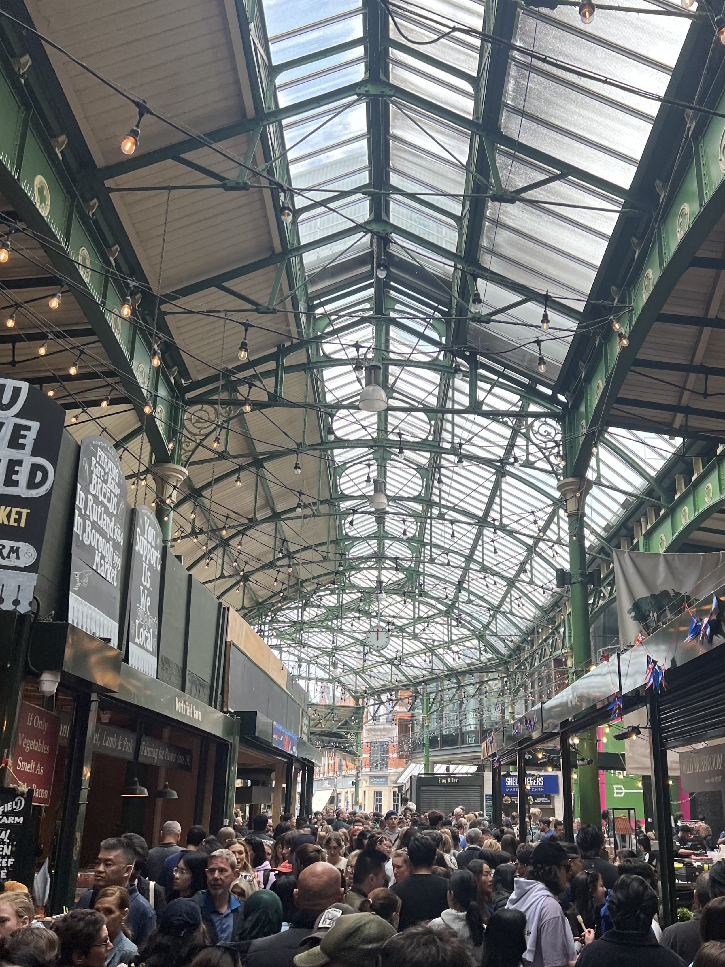 A crowd at Borough Market