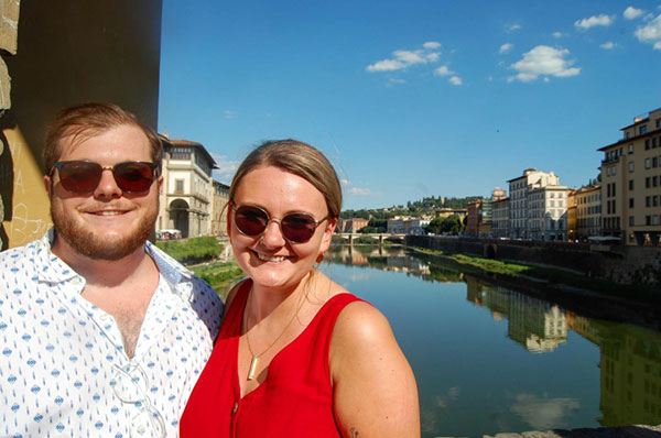 Mr and Mrs Coldagelli in Florence Mr and Mrs Coldagelli in Florence