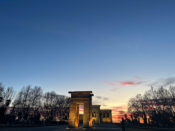 Sunset at Temple of Debod