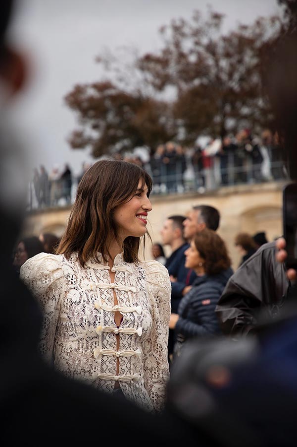 The Model in White at Paris Fashion Week 2022