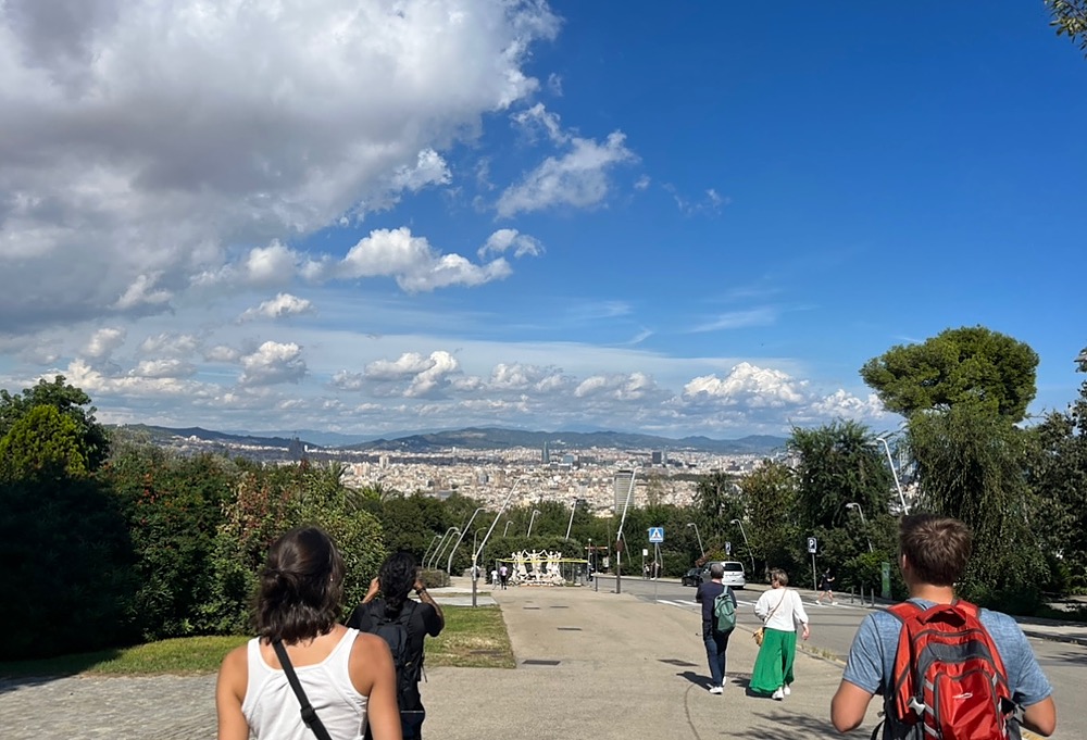 View from Castell de Montjuic. You can see all of Barcelona!