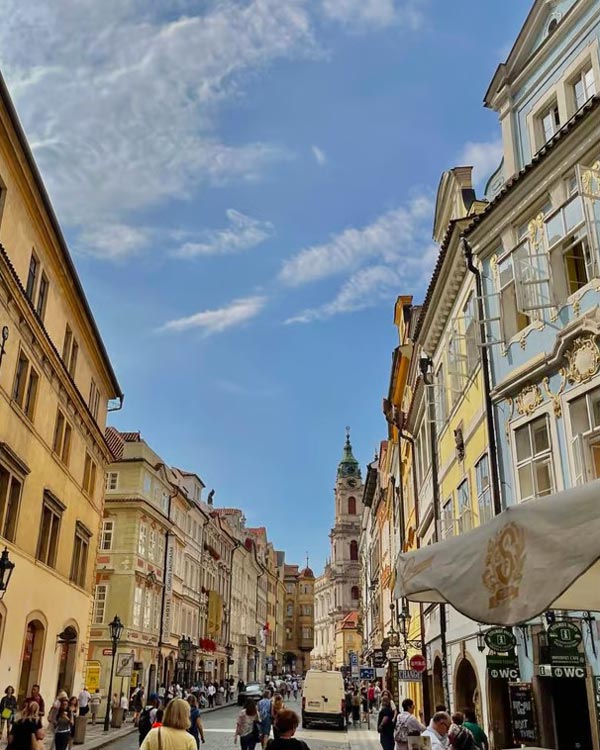 The streets of Prague